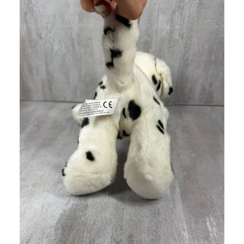 Aurora Dalmatian Dog Plush Stuffed Animal Black White Spotted Puppy 11 Inch